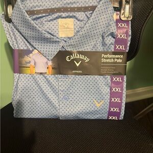 Callaway Men's Blue Geometric Polo Shirt